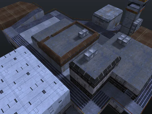 The as_oilrig map in Counter-Strike 1.6