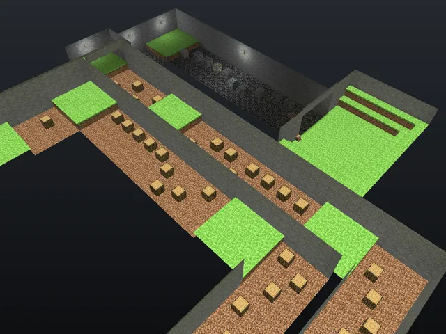 The bhop_minecraft_dario000 map in Counter-Strike 1.6
