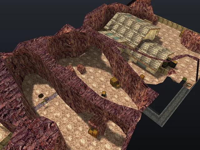 The cs_militia map in Counter-Strike 1.6