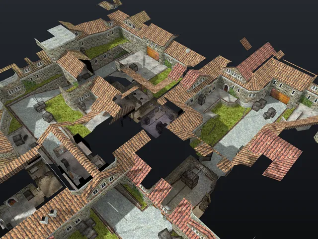 The de_cbble map in Counter-Strike 1.6