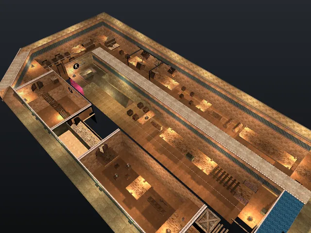 The deathrun_projetocs3 map in Counter-Strike 1.6