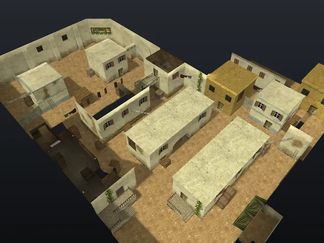 The dm_tuscan_ev map in Counter-Strike 1.6