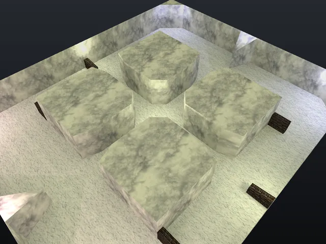 The ffa_iceworld map in Counter-Strike 1.6