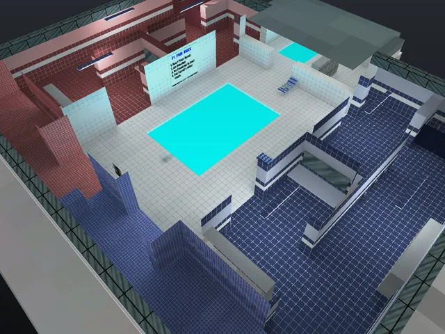 The gg_pool_day map in Counter-Strike 1.6