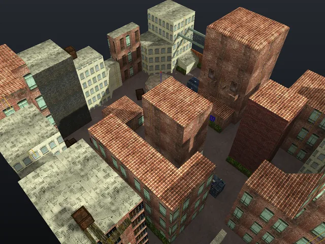 The hns_floppytown map in Counter-Strike 1.6