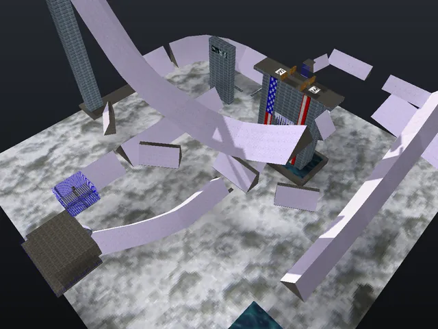 The surf_ski_2 map in Counter-Strike 1.6