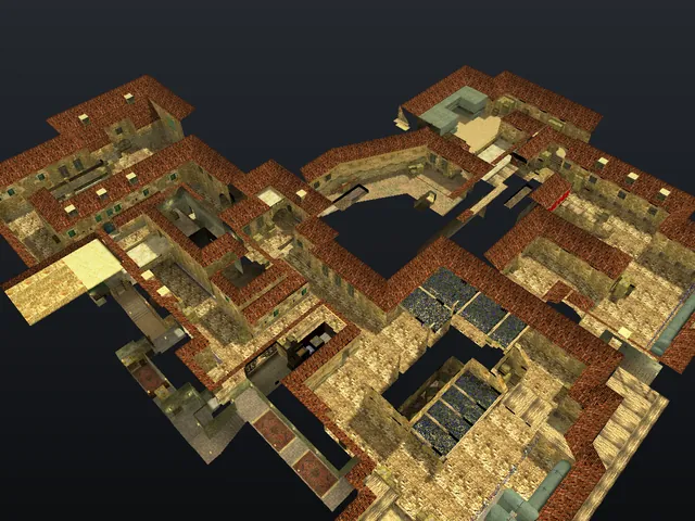 The zm_inferno map in Counter-Strike 1.6